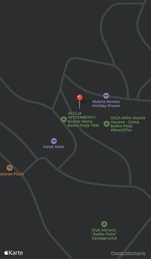 Oaza Mira Mobile Houses - Camp Basko Polje #Bestoffer Baška Voda Exteriör bild